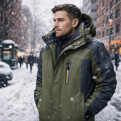 Men’s Winter Jacket Waterproof Windproof & Breathable Performance Fabric