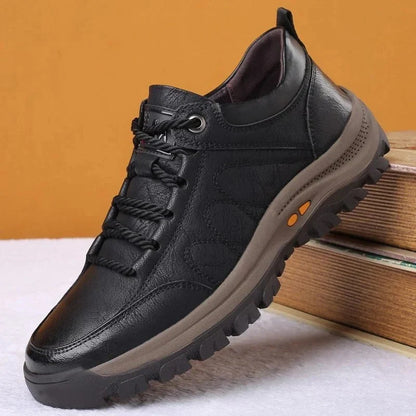 Men’s Work Shoes Triple-Zone Arch Support Weather-Sealed Cowhide Slip-Resistant