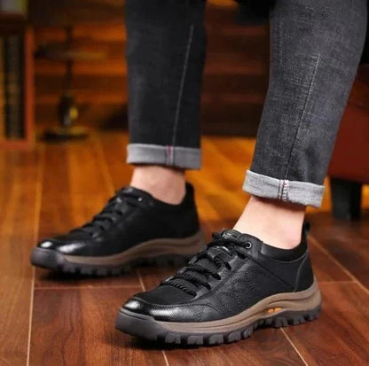 Men’s Work Shoes Triple-Zone Arch Support Weather-Sealed Cowhide Slip-Resistant