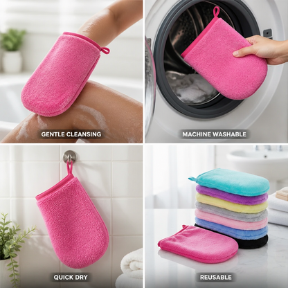 Microfiber Wash Mitts Extra Soft Machine Washable 8-Pack