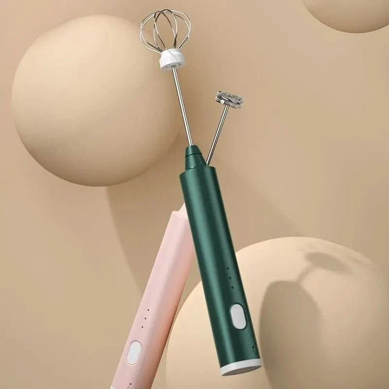 Mini Hand Mixer 3-Speed USB-Rechargeable and Removable Mixer Head