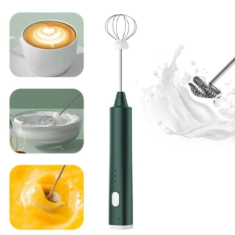 Mini Hand Mixer 3-Speed USB-Rechargeable and Removable Mixer Head