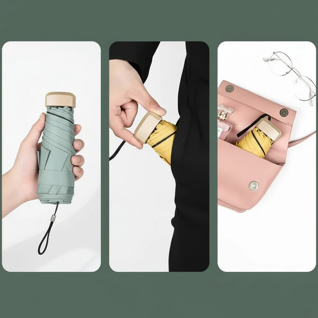 Mini Umbrella Compact Foldable UV & Rain Protection