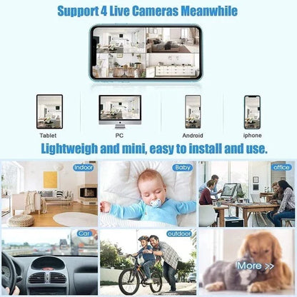 Mini Wireless Camera 1080p Night Vision Motion Detection