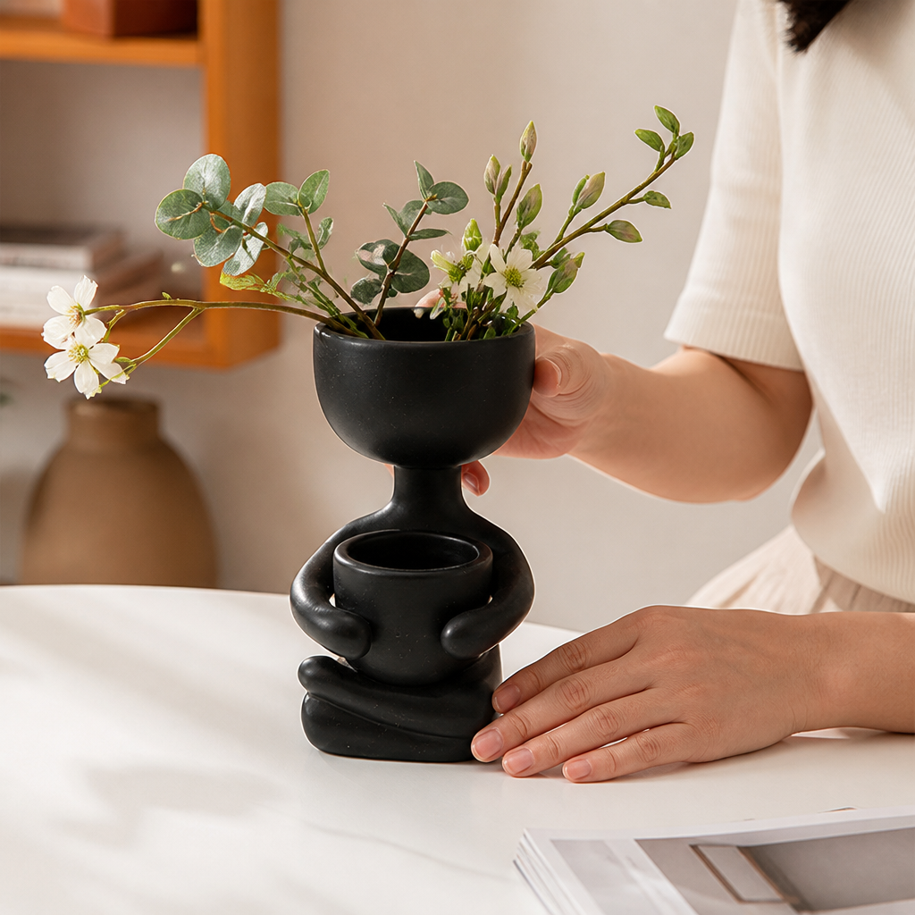 Minimalist Sculptural Ceramic Vase