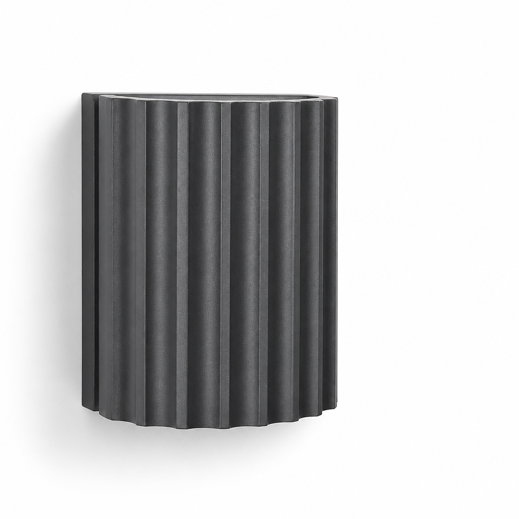 Minimalist Sculptural LED Wall Light With Push-Button Dimmer