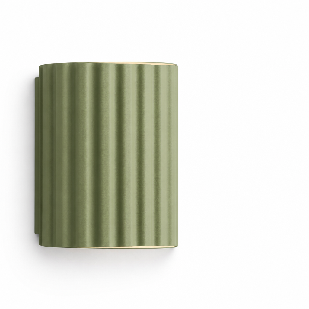Minimalist Sculptural LED Wall Light With Push-Button Dimmer