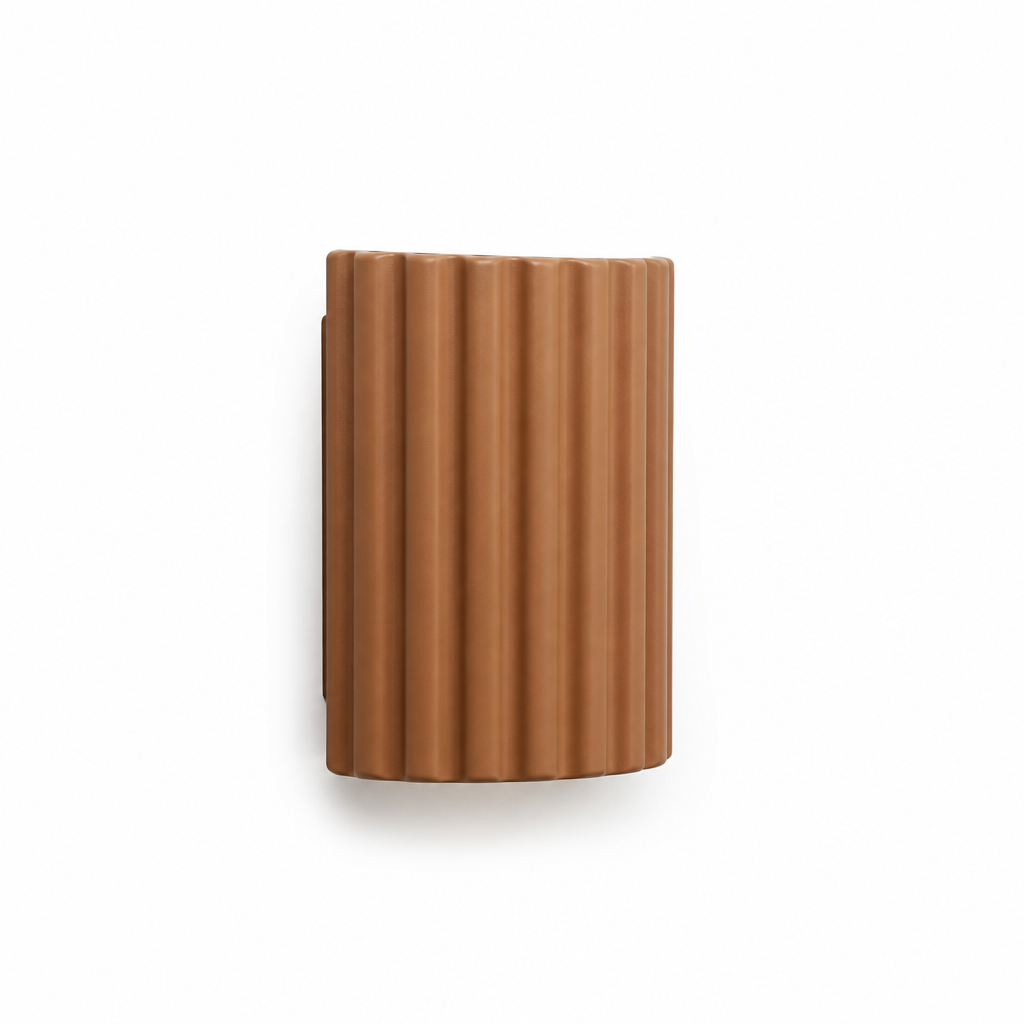 Minimalist Sculptural LED Wall Light With Push-Button Dimmer