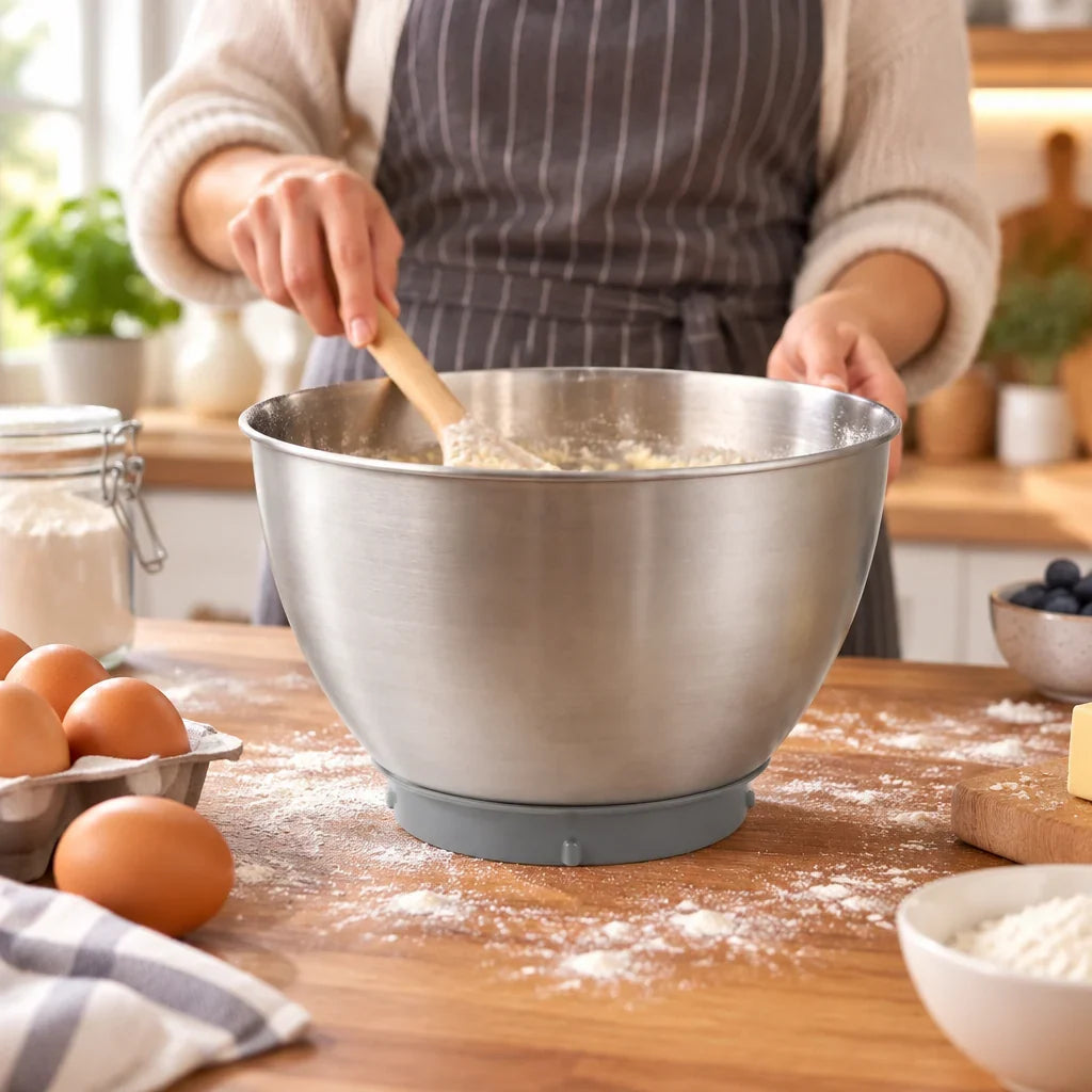 Mixing Bowl Stainless Steel Non-Slip Base 3.17 Qt Capacity