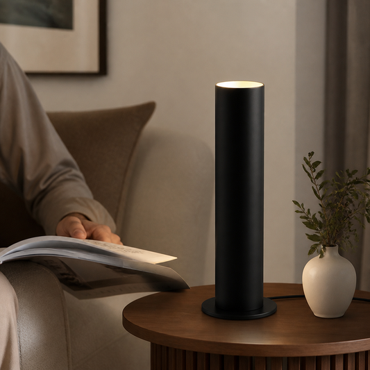 Modern Cylindrical Living Room And Office Table Lamp