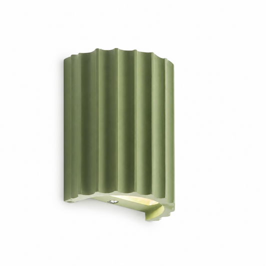 Modern Sculptural Resin Wall Lamp with Integrated LED
