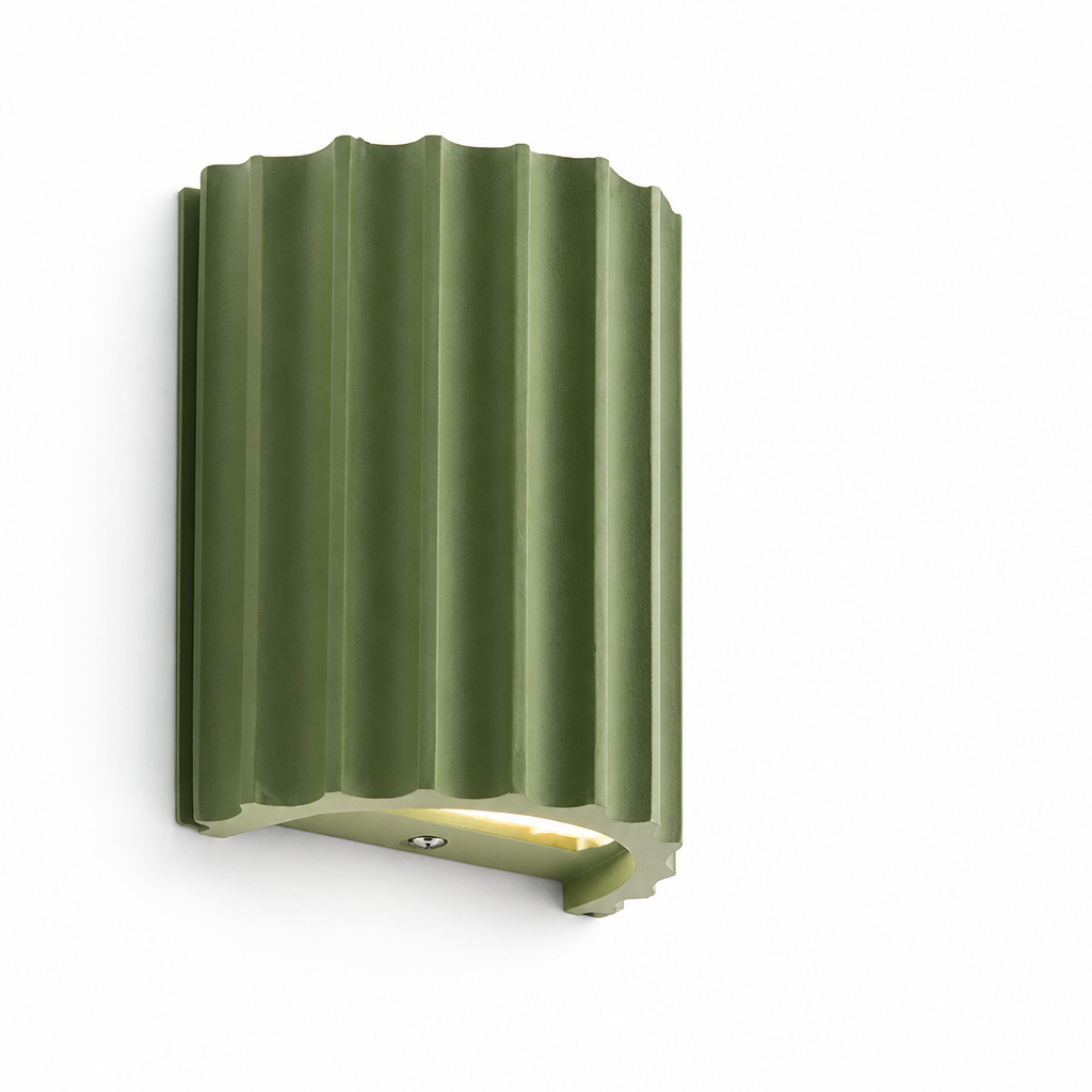 Modern Sculptural Resin Wall Lamp with Integrated LED