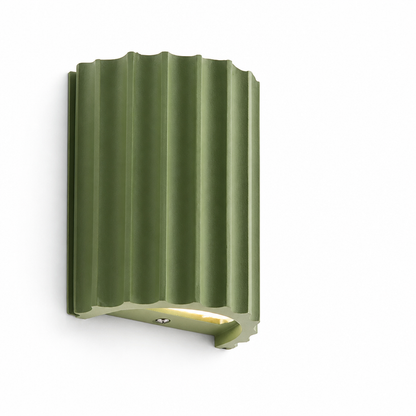 Modern Sculptural Resin Wall Lamp with Integrated LED