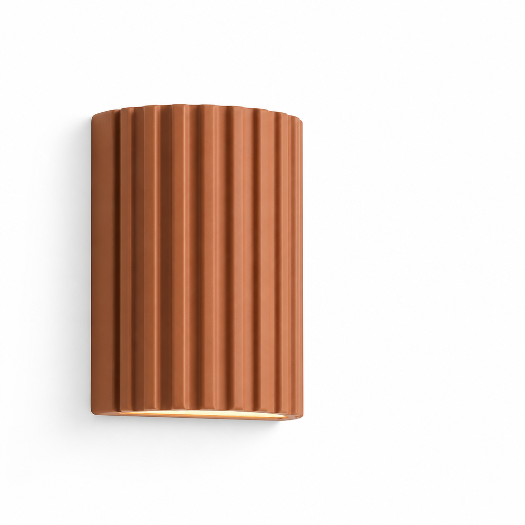 Modern Sculptural Resin Wall Lamp with Integrated LED