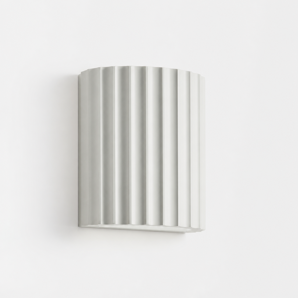 Modern Sculptural Resin Wall Lamp with Integrated LED