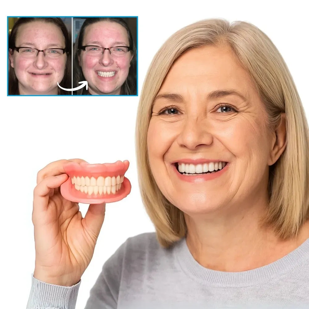 Moldable Dentures Warm-Water Remoldable Upper & Lower Set