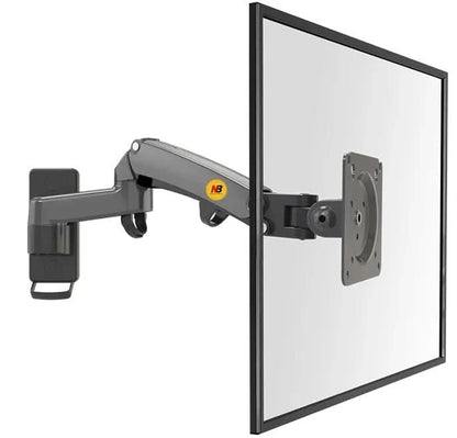 Monitor Wall Mount Gas-Spring Dual-Arm Cable Management
