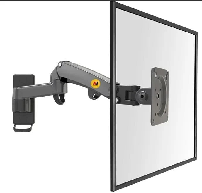 Monitor Wall Mount Gas-Spring Dual-Arm Cable Management