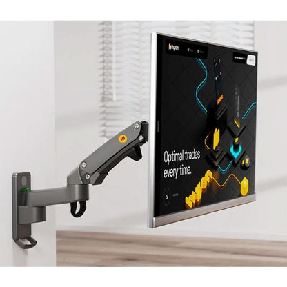 Monitor Wall Mount Gas-Spring Dual-Arm Cable Management