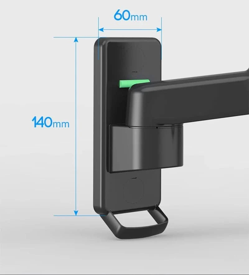 Monitor Wall Mount Gas-Spring Dual-Arm Cable Management