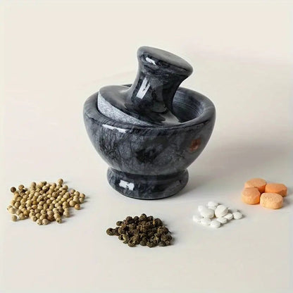 Mortar And Pestle Marble Ergonomic Non-Slip