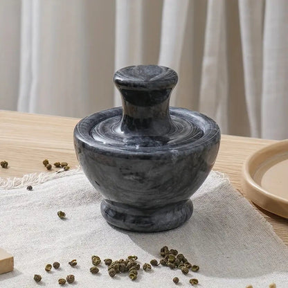 Mortar And Pestle Marble Ergonomic Non-Slip