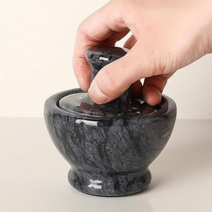 Mortar And Pestle Marble Ergonomic Non-Slip