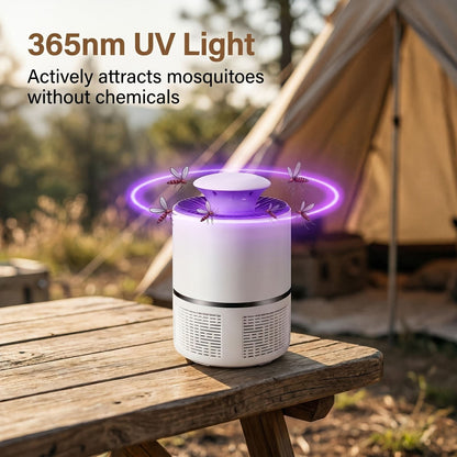 Mosquito Lamp Blue Flame Effect USB-Powered Quiet Operation