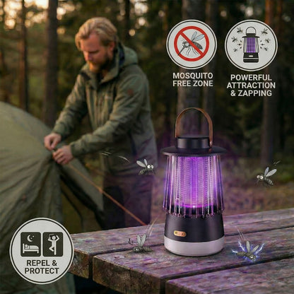 Mosquito Lamp Silent USB-Rechargeable 1500 mAh Battery