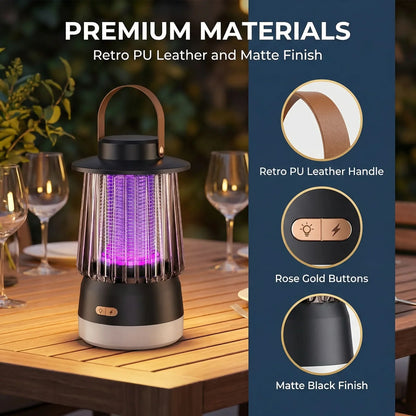 Mosquito Lamp Silent USB-Rechargeable 1500 mAh Battery