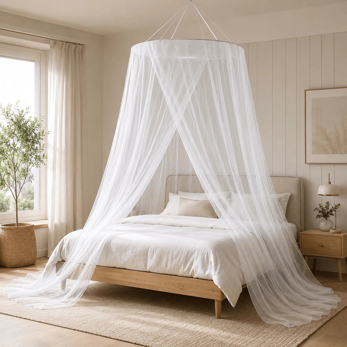 Mosquito Net Foldable Breathable Mesh for Bed and Travel