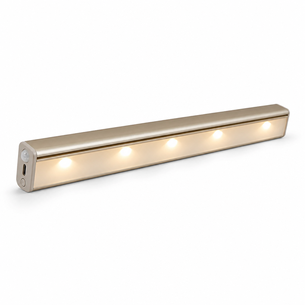 Motion-Activated 3-Color Rechargeable LED Wall Light (Adhesive Mount)