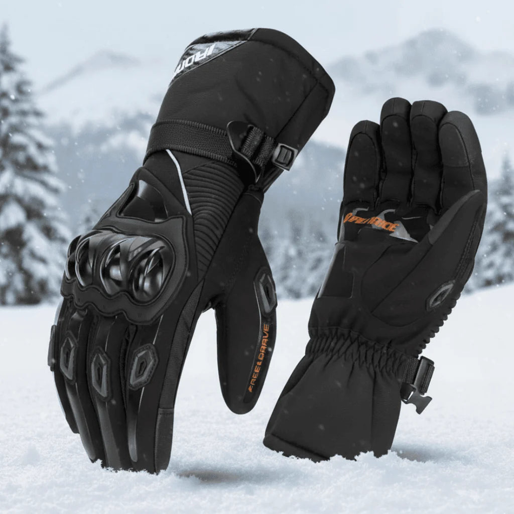 Motorcycle Gloves Insulated Waterproof Windproof Touchscreen-Compatible