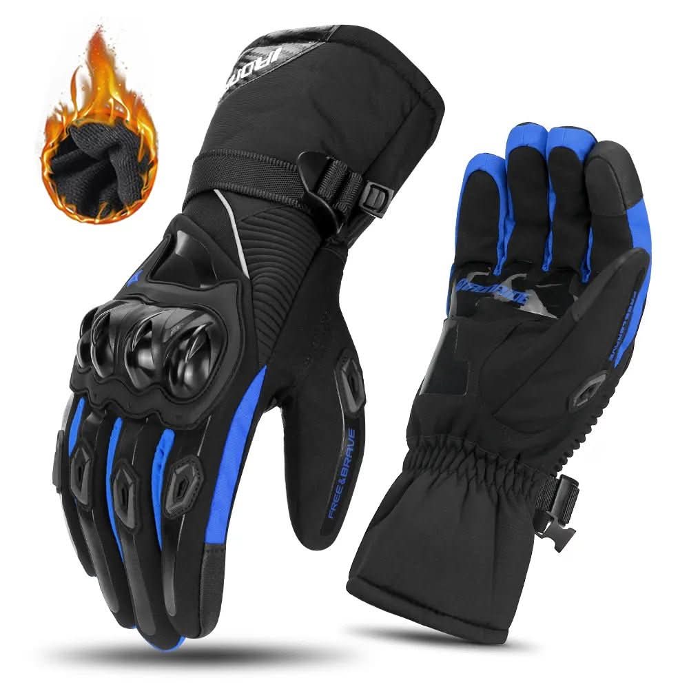 Motorcycle Gloves Insulated Waterproof Windproof Touchscreen-Compatible