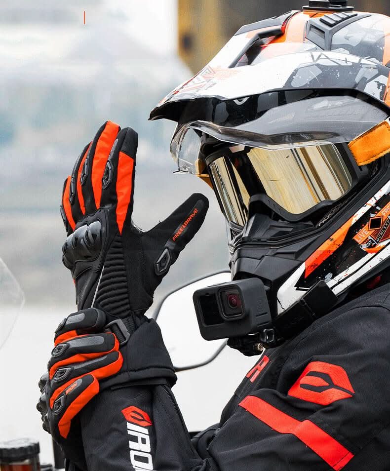 Motorcycle Gloves Waterproof Insulated Touchscreen-Compatible