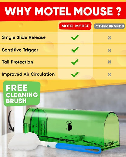 Mouse Trap Humane Catch and Release Clear Body 4-Pack