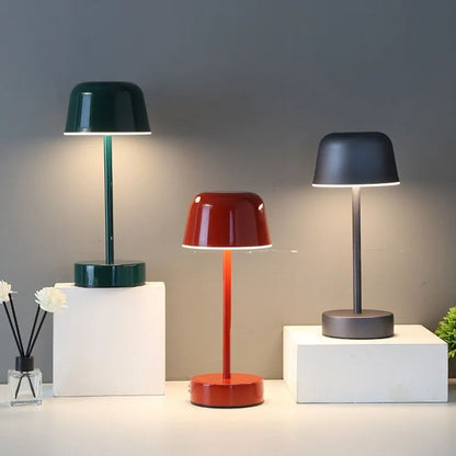 Mushroom Lamp Rechargeable Touch Dimmable LED