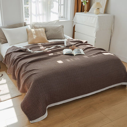 Muslin Cotton Blanket Six-Layer Breathable & Machine Washable