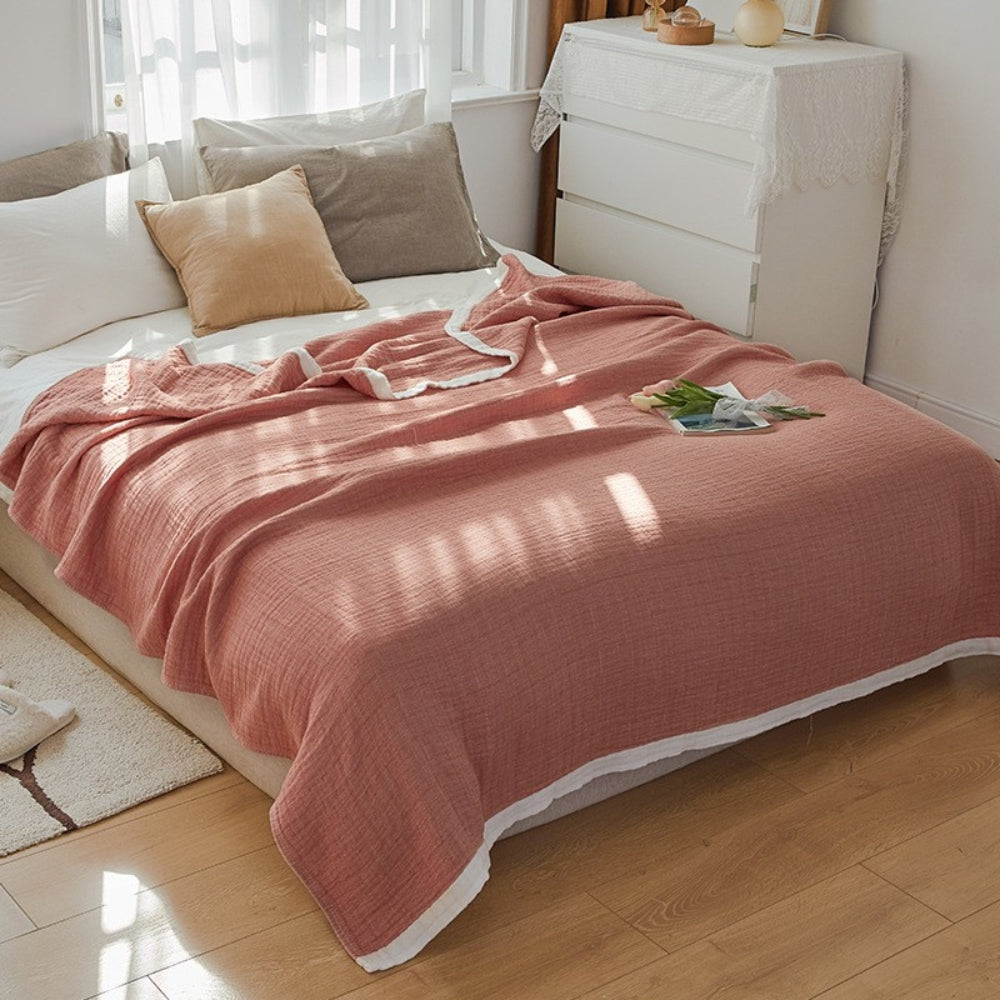 Muslin Cotton Blanket Six-Layer Breathable & Machine Washable