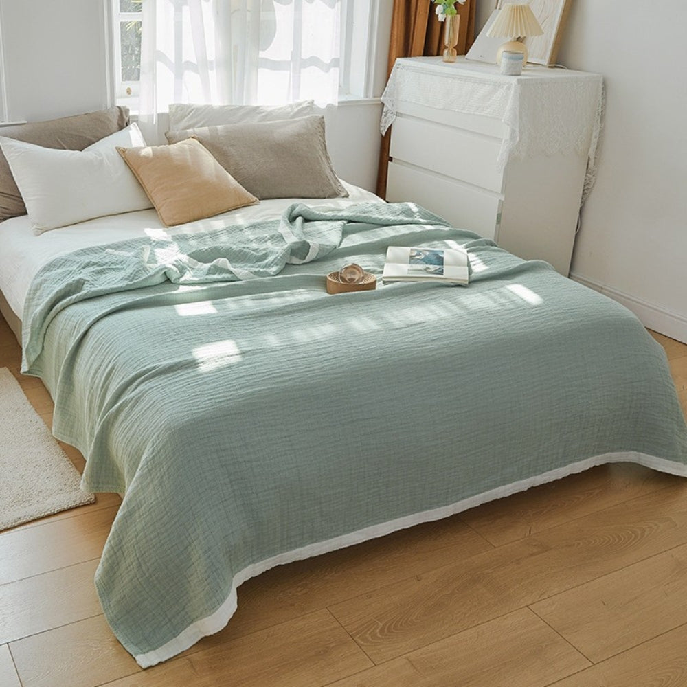 Muslin Cotton Blanket Six-Layer Breathable & Machine Washable