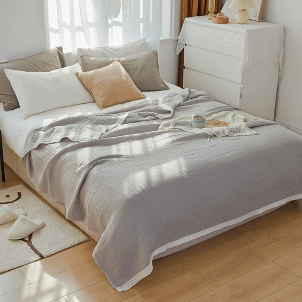 Muslin Cotton Blanket Six-Layer Breathable & Machine Washable