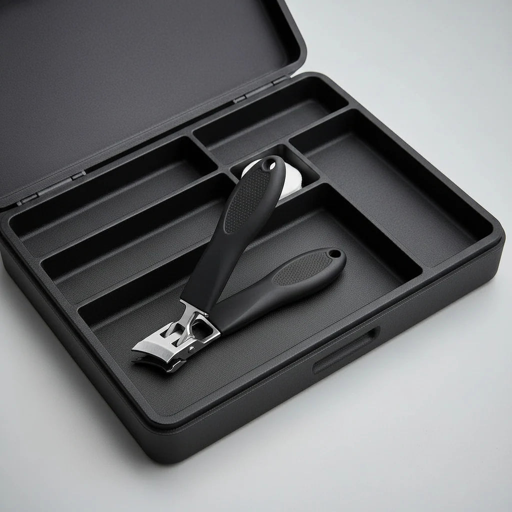 Nail Clipper Extra-Strength Stainless Steel Ergonomic Non-Slip Handle