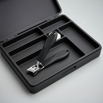 Nail Clipper Extra-Strength Stainless Steel Ergonomic Non-Slip Handle