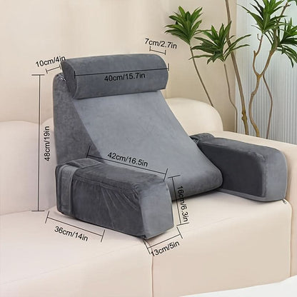 Nap Pillow Ergonomic Memory Foam Breathable Cover & Portable Design