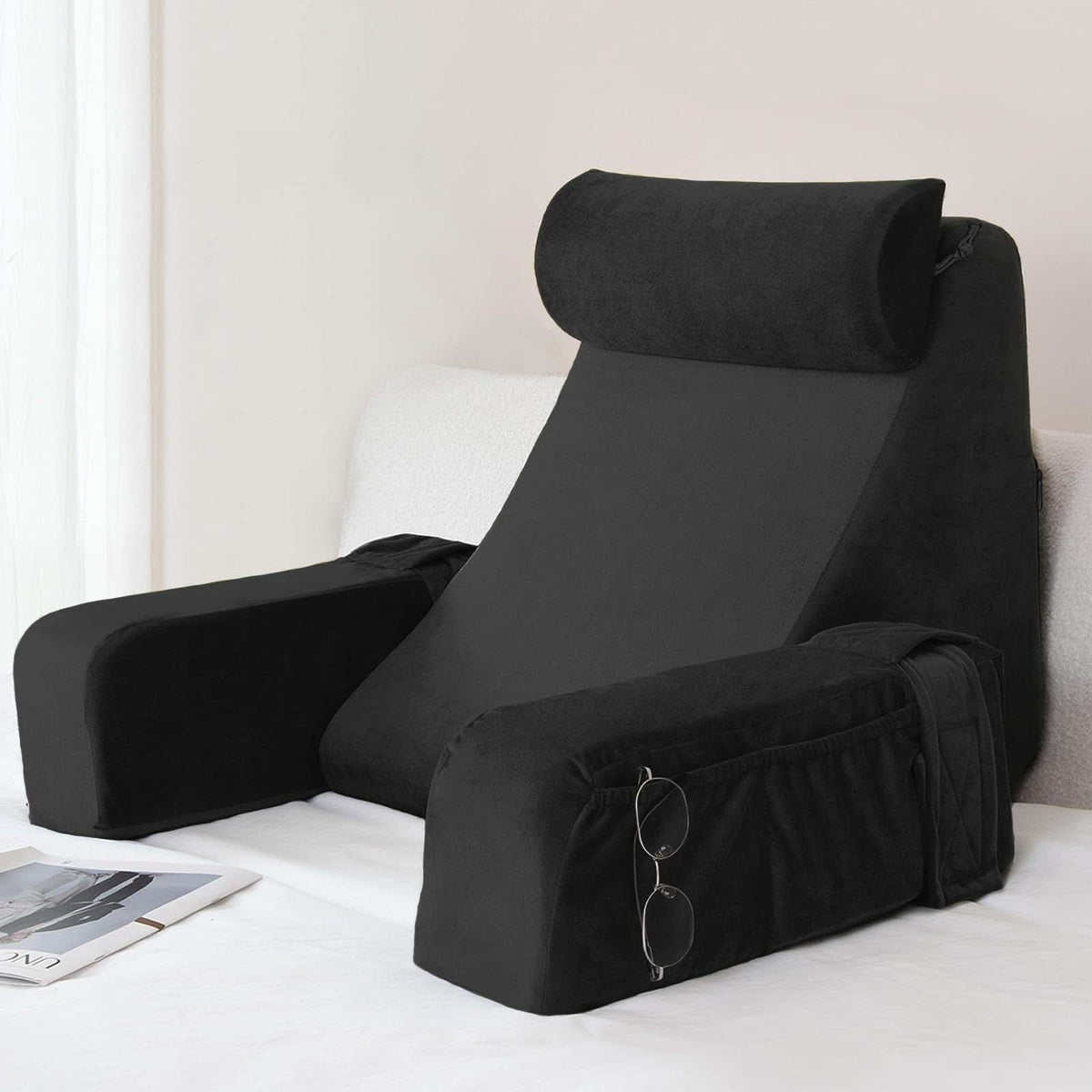 Nap Pillow Ergonomic Memory Foam Breathable Cover & Portable Design