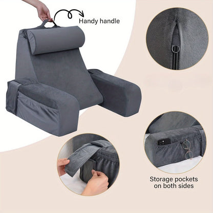 Nap Pillow Ergonomic Memory Foam Breathable Cover & Portable Design
