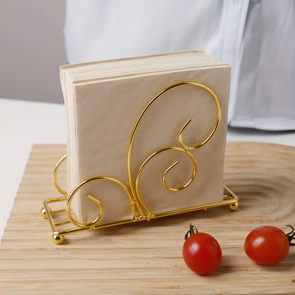 Napkin Holder Semi-Circle Iron Anti-Slip Base
