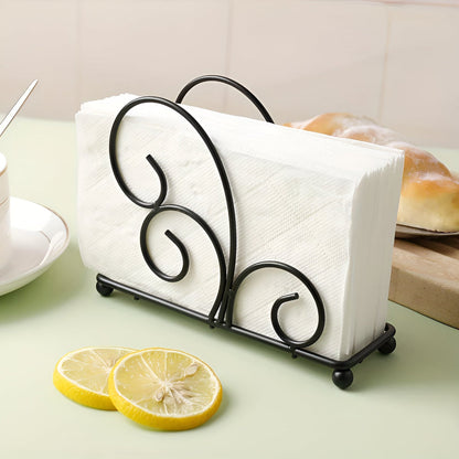 Napkin Holder Semi-Circle Iron Anti-Slip Base