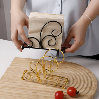 Napkin Holder Semi-Circle Iron Anti-Slip Base