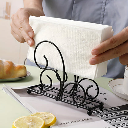 Napkin Holder Semi-Circle Iron Anti-Slip Base